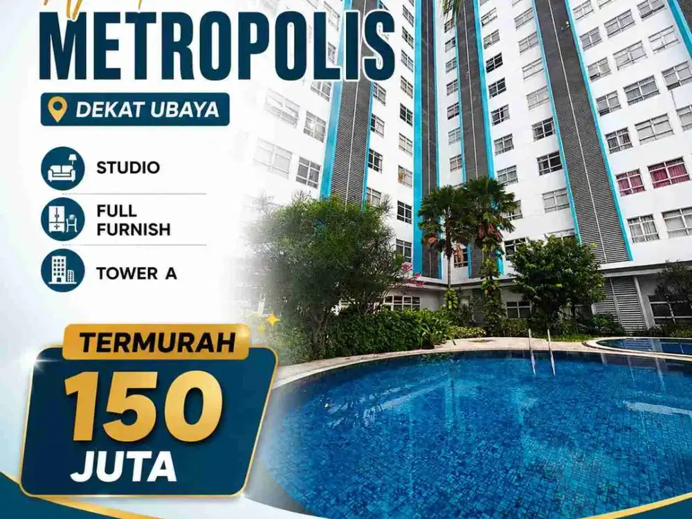 Tower A‼Apartemen Metropolis dekat Ubaya