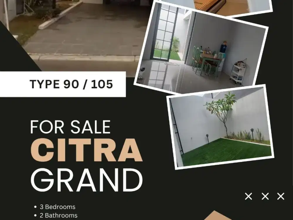 Rumah Premium SemiFurnished Perumahan Citra Grand Sambiroto
