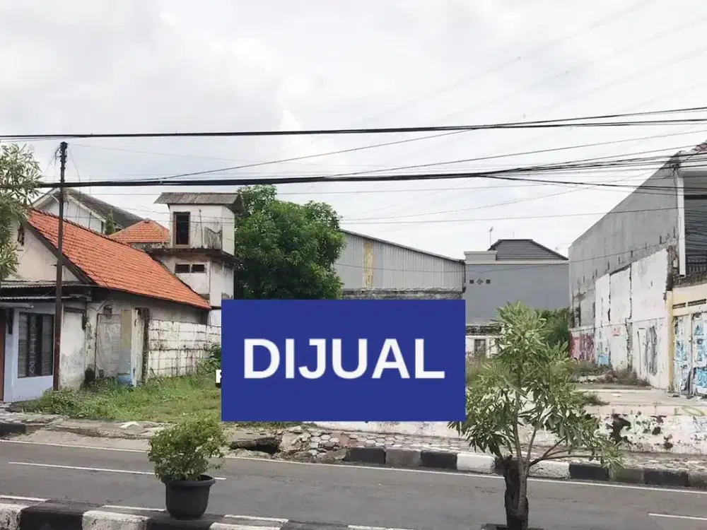 Murah Tanah di Pusat Kota Gresik Nol Jalan Raya Veteran Super Strategis