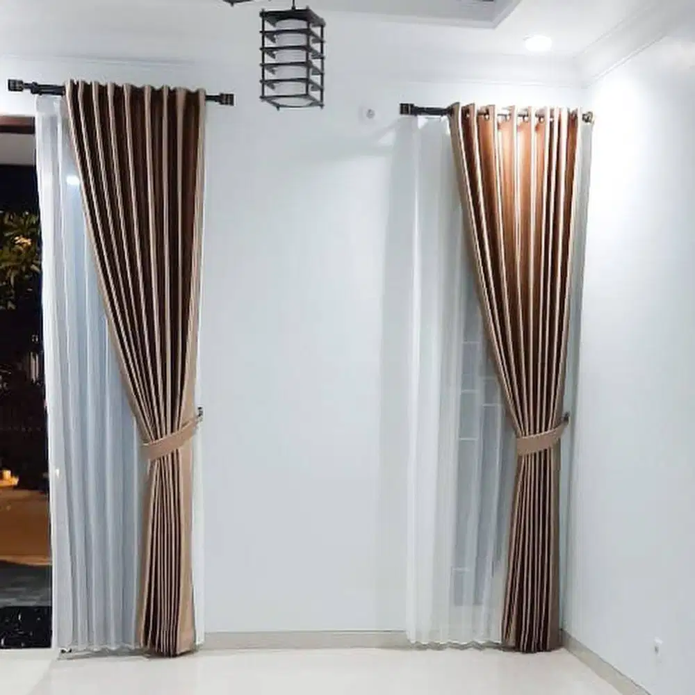 Gorden Vertikal/Vertical Blinds Roll/Roller Krey Wallpaper Dinding 3D
