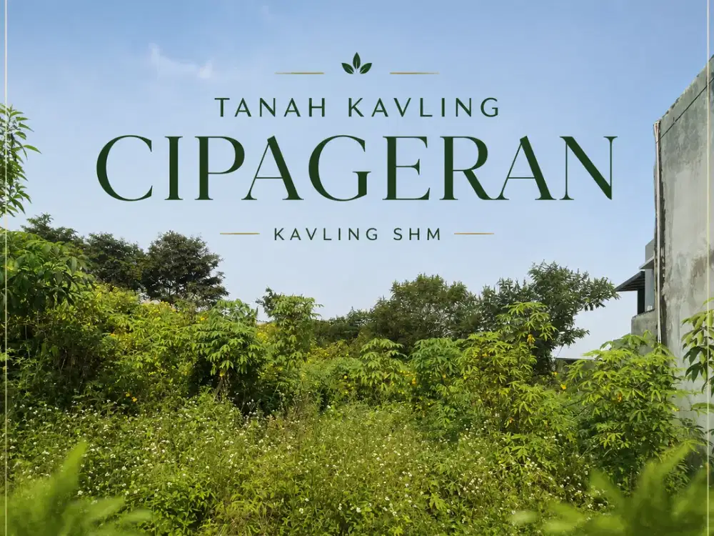 KAVLING SHM DENGAN VIEW CANTIK DI CIPAGERAN