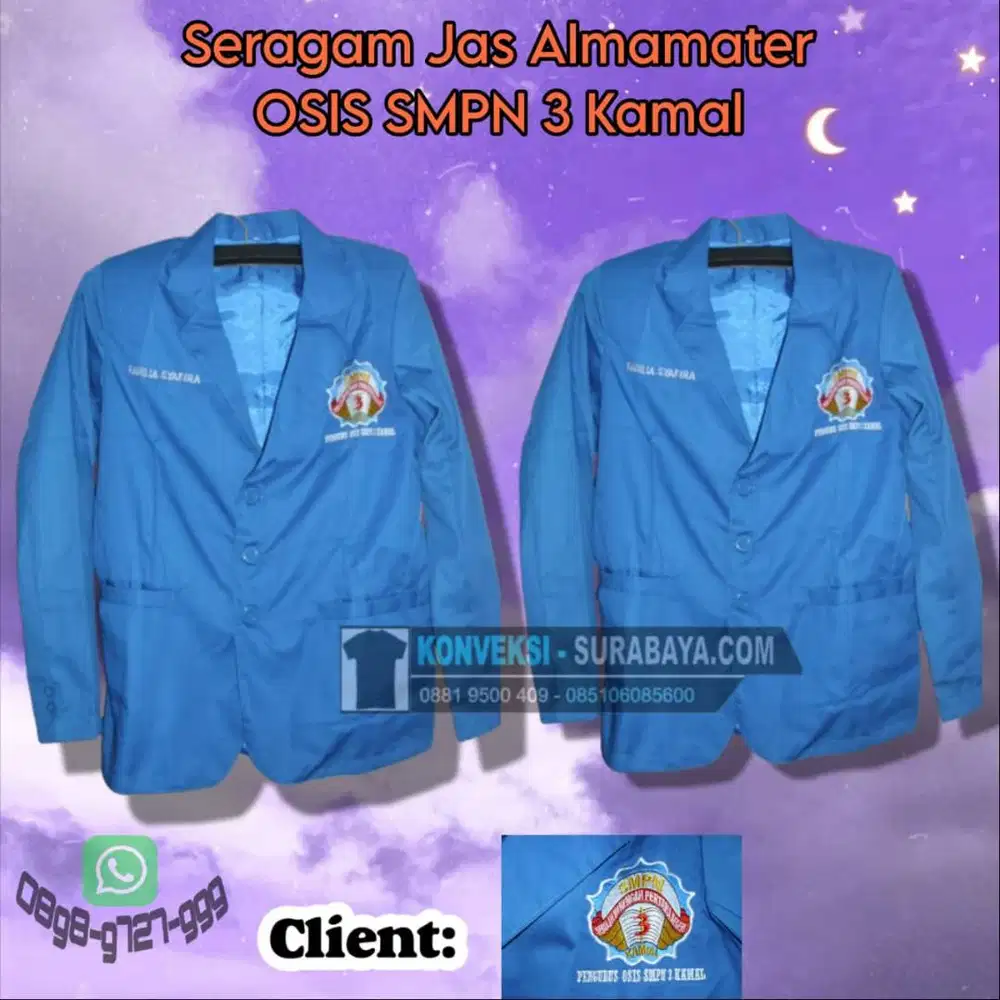 Bikin Jas Almet Organisasi & Sekolah di Surabaya? Proses Cepat & Tepat