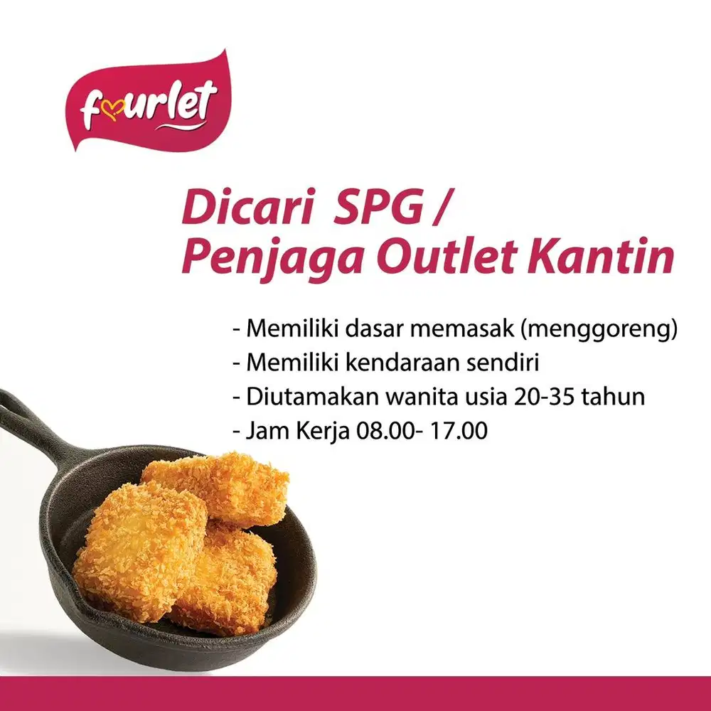 Penjaga outlet makanan / kantin