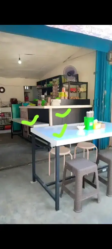 Menjual meja bangku dan kitchen set warkop