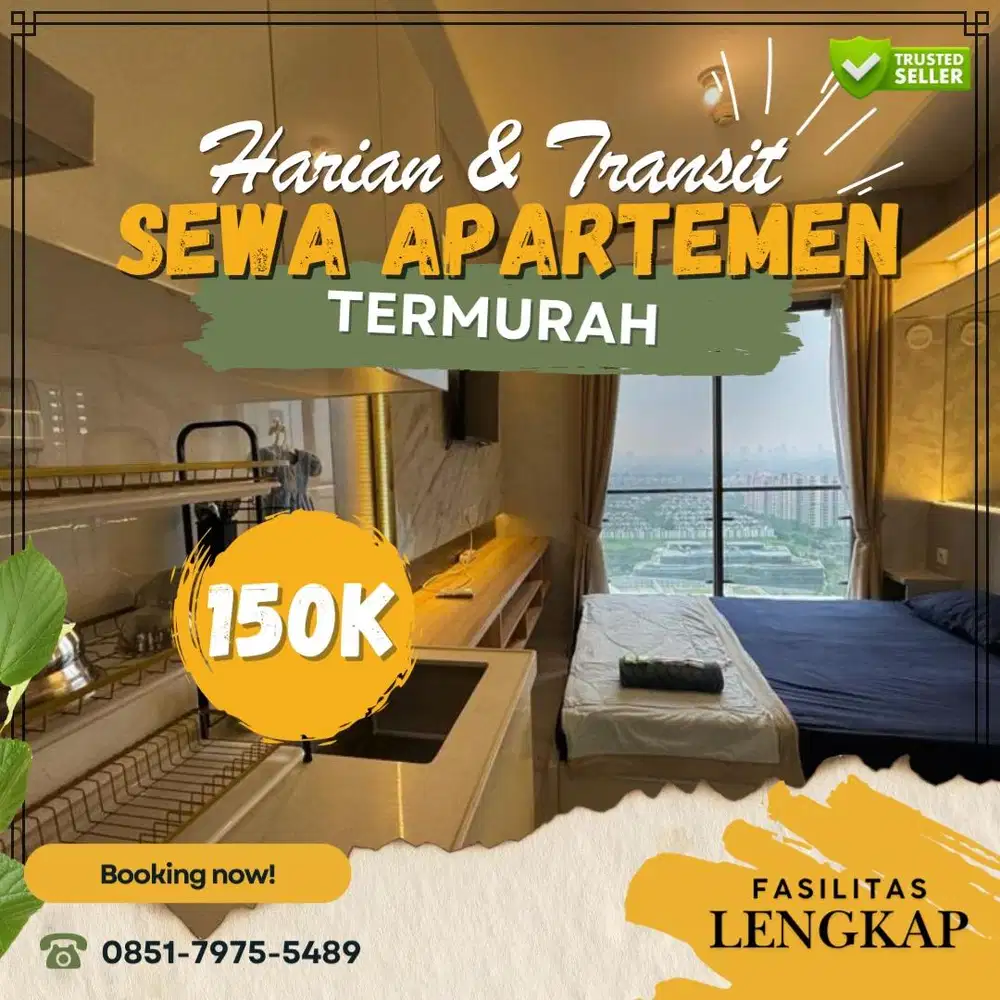 Sewa Apartemen Depok Transpark Cibubur Harian/Transit Termurah