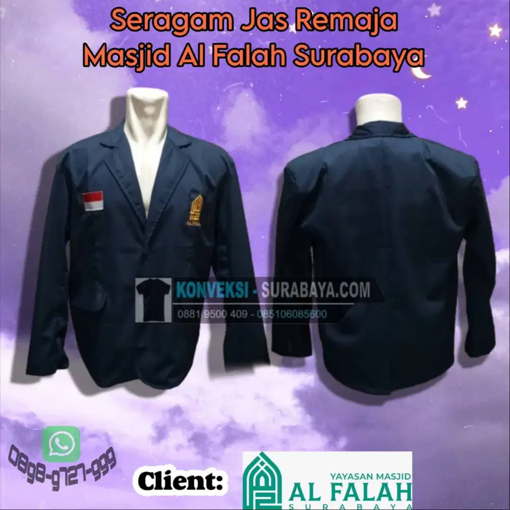 Solusi Seragam Jas Almamater Organisasi Surabaya - Desain Bisa Custom!