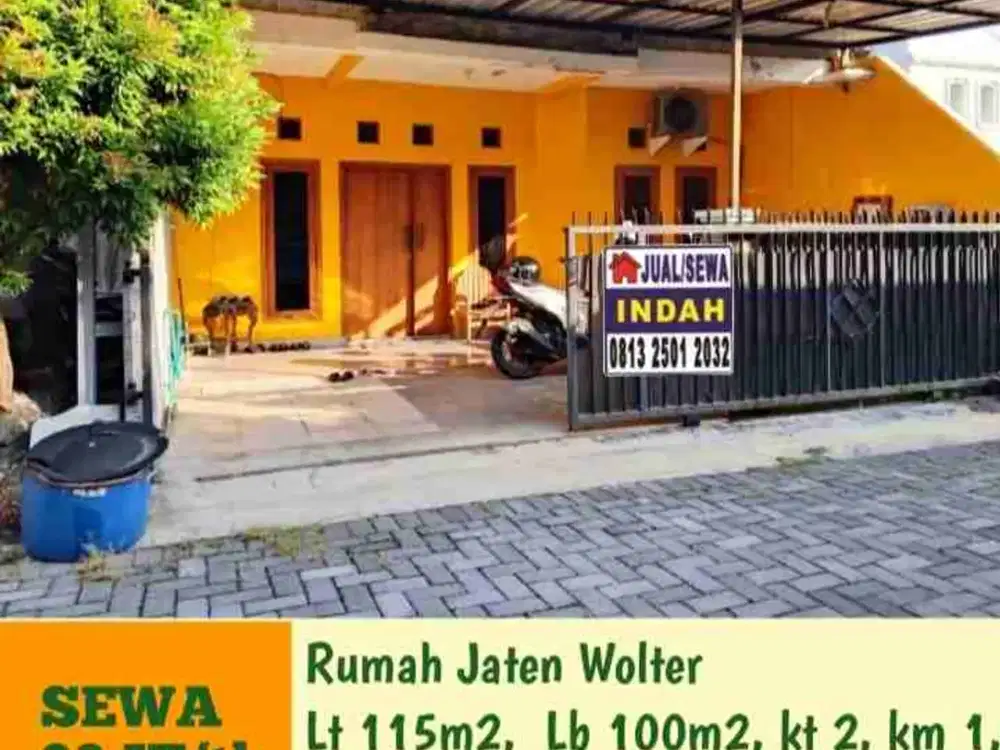 Disewakan Rumah Asri di Jaten Pedurungan Semarang Timur