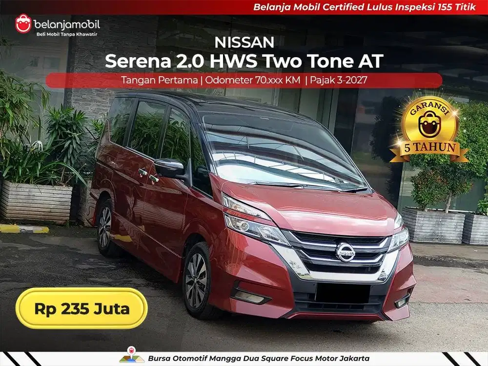 [ GARANSI 5TH ] Nissan Serena 2.0 HWS High Way Star Two Tone 2022/2023