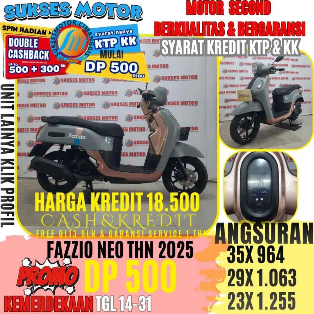FAZZIO NEO TAHUN 2025 BERGARANSI CASHBACK UPTO 3OORBUAN