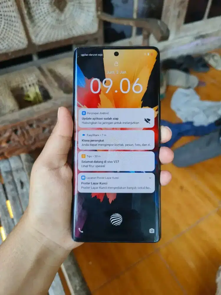 Jual vivo v27 5G(8/256) hp cas no minus