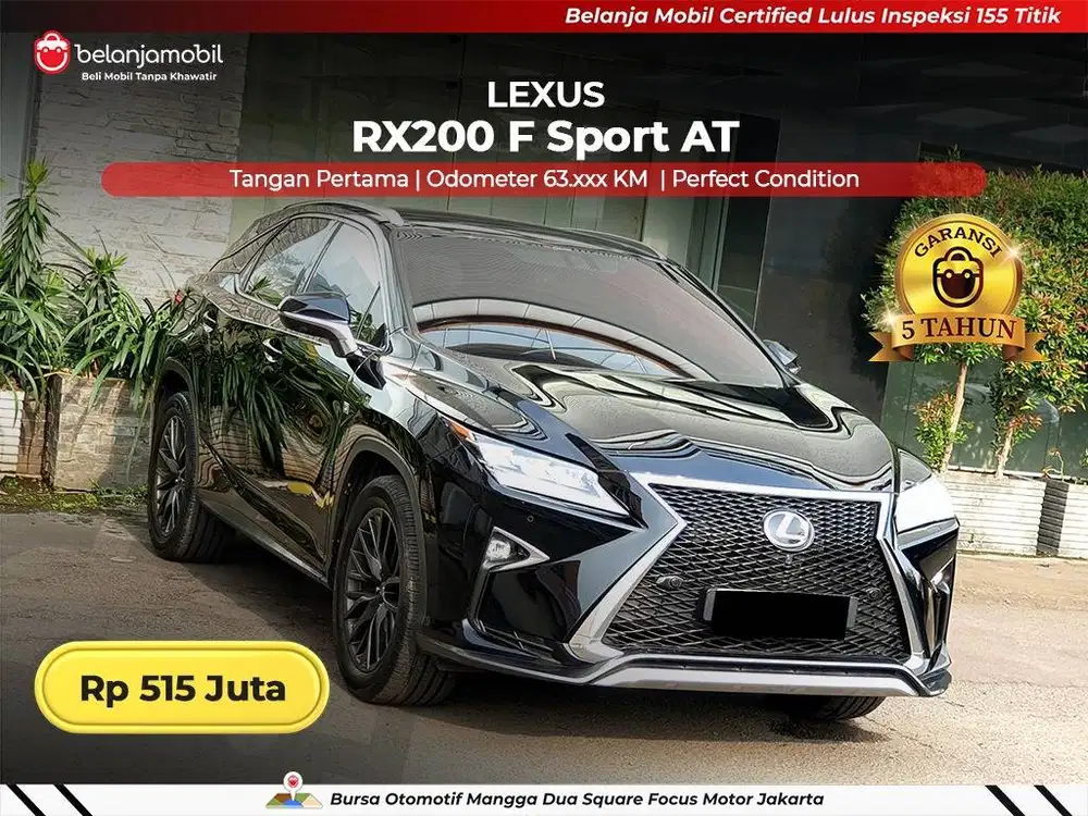 [ LOW KM ] Lexus RX200 RX 200 F Sport F-Sport Black 2017/2018