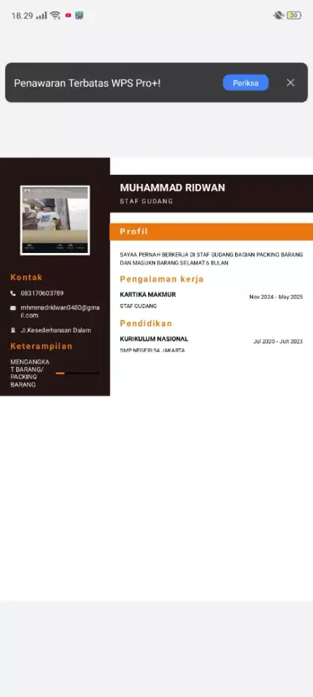 Ingin mencari pekerjaan