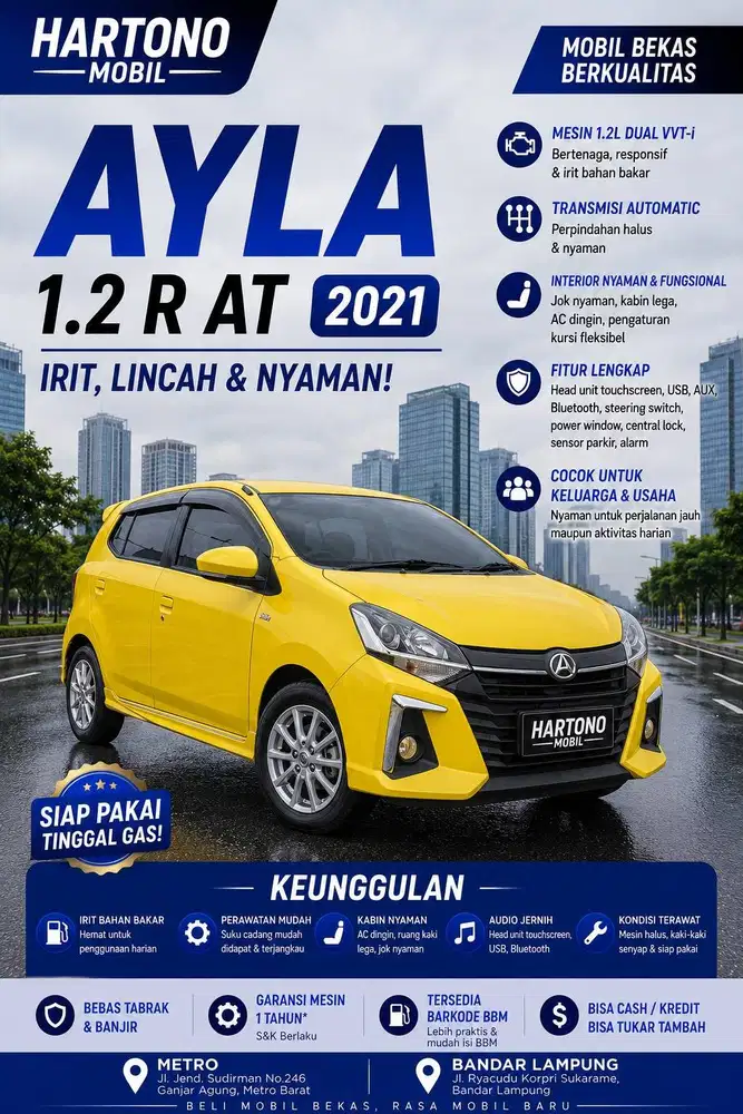 AYLA 1.2 R Autometik Facelift 2021