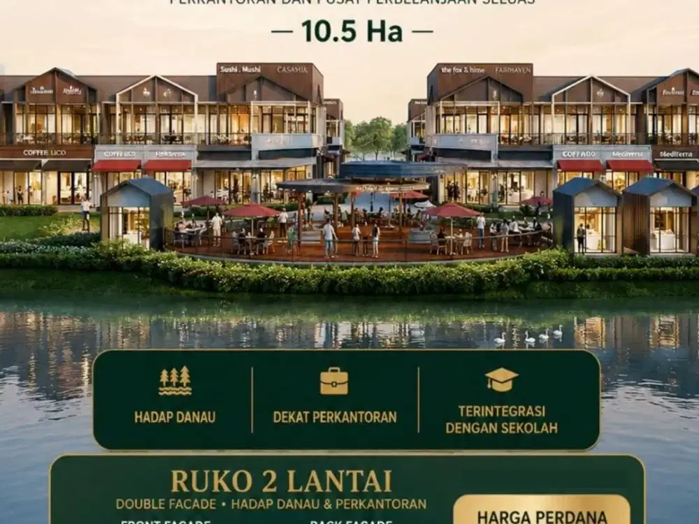 Free Voucher Travel 35 Juta West Lakeside BSD City, Commercial Premium Mulai Rp2,3 M-an!