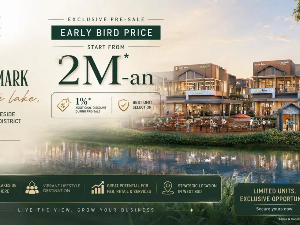 West Lakeside BSD City Mulai 2,3 M-An Pusat Kota, Investasi Premium di Jantung BSD