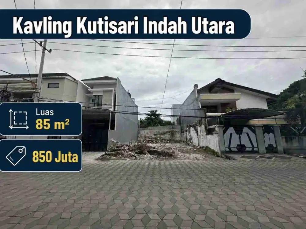 850 Juta‼ Tanah Kutisari Indah Utara