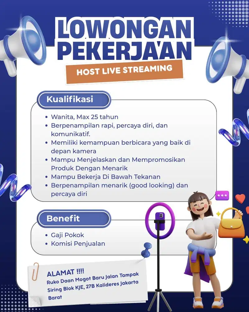 Lowongan Host Live