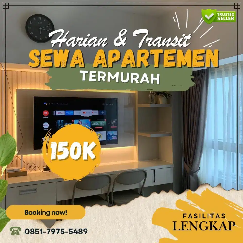 Sewa apartemen TREEPARK CITY Tangerang Harian/Transit Termurah
