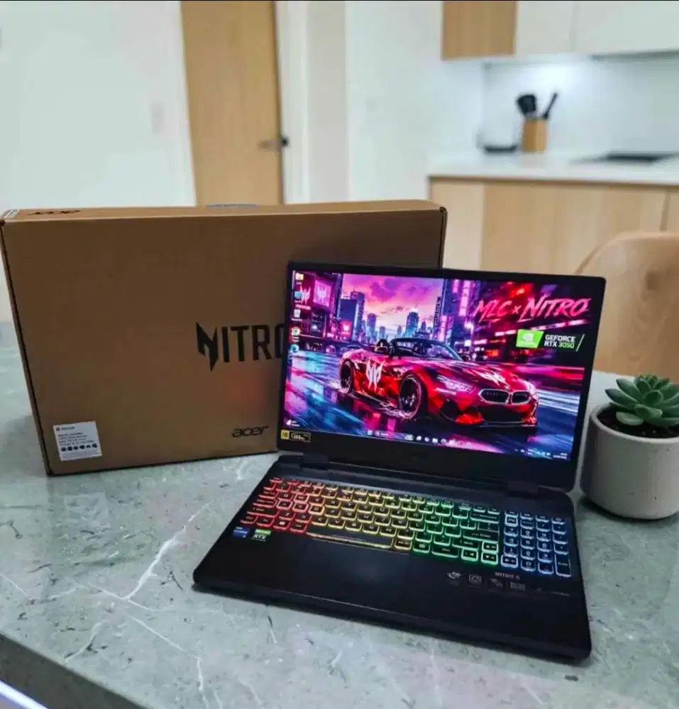 ACER NITRO 5 GEN 12 NVIDIA RTX 3050 FULSET BOX LIKE NEW