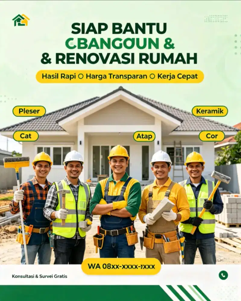 Jasa tukang dan buruh bangunan terpercaya
