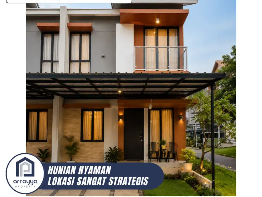 DIJUAL RUMAH CANTIK 2 LANTAI FULL FURNISH LOKASI SANGAT STRATEGIS DI SERPONG LAGOON (EN677)