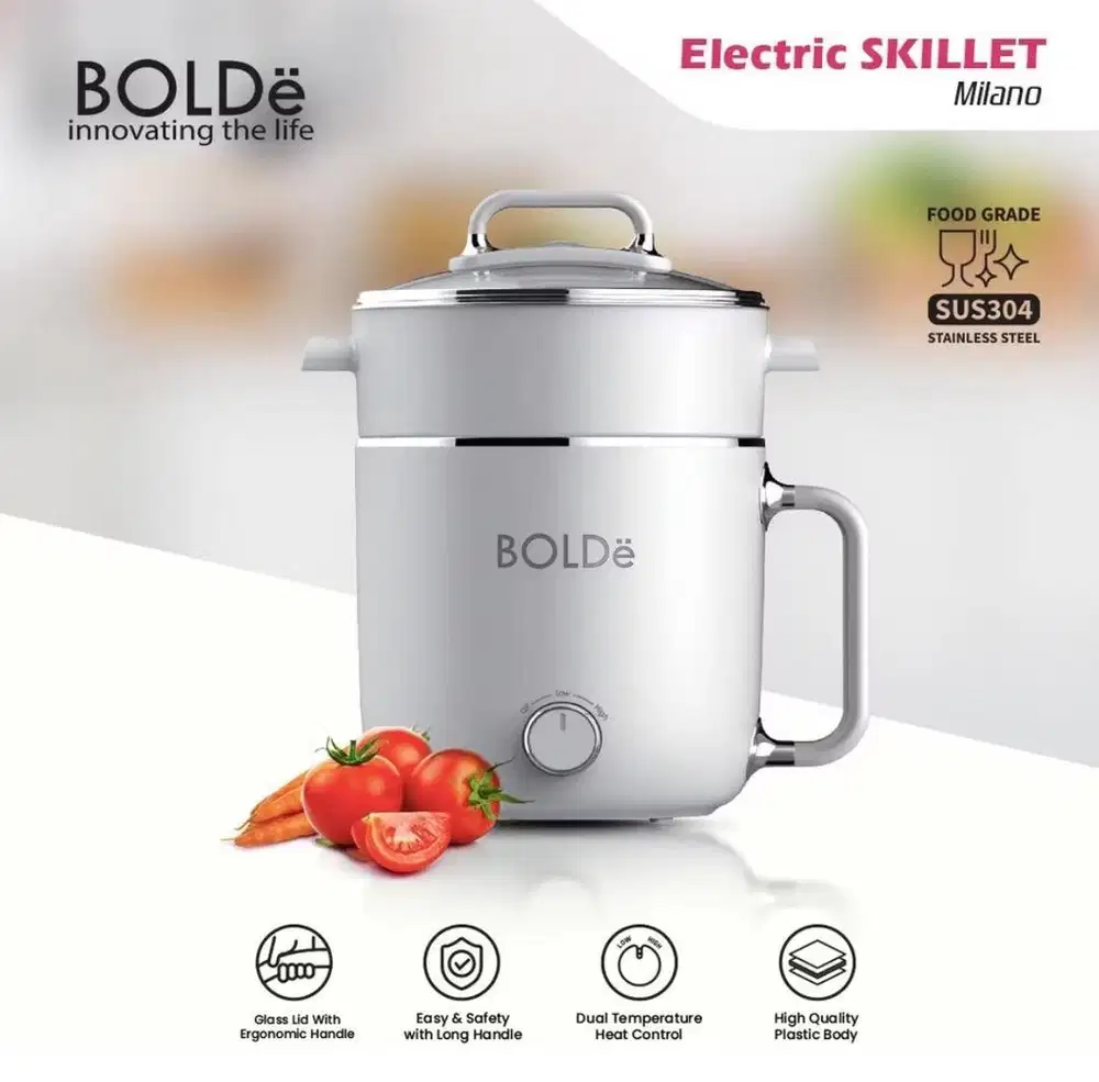 Bolde Electric Skillet Stainless / Panci Listrik Serbaguna