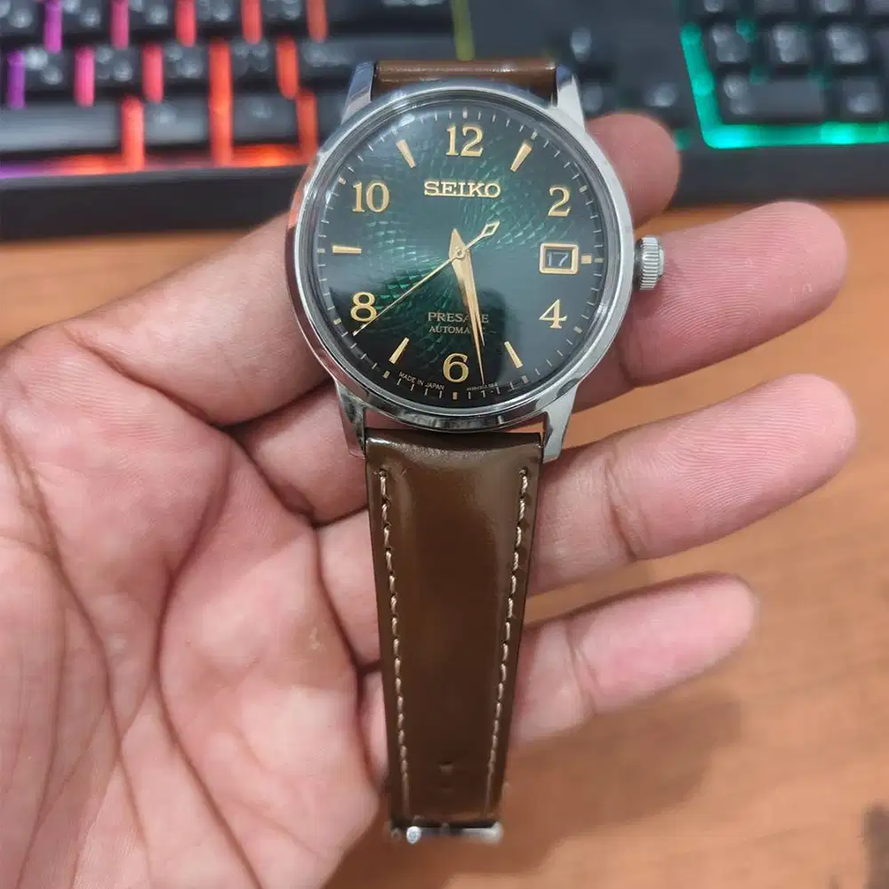 (Preloved) Jam Tangan Pria Seiko Presage SRPE45J1 Cocktail Mojito Gree