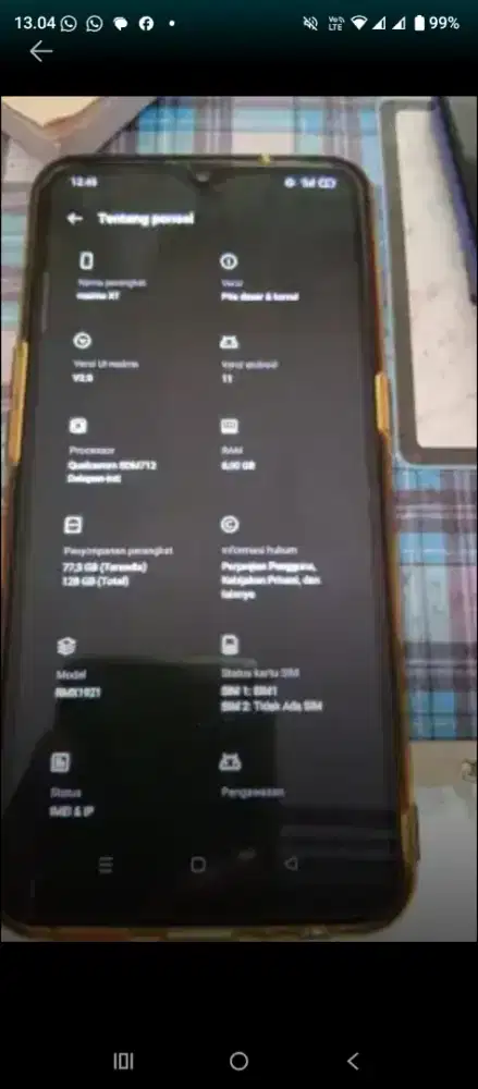 Murah hp Realme XT ram 8/128 normal mulus