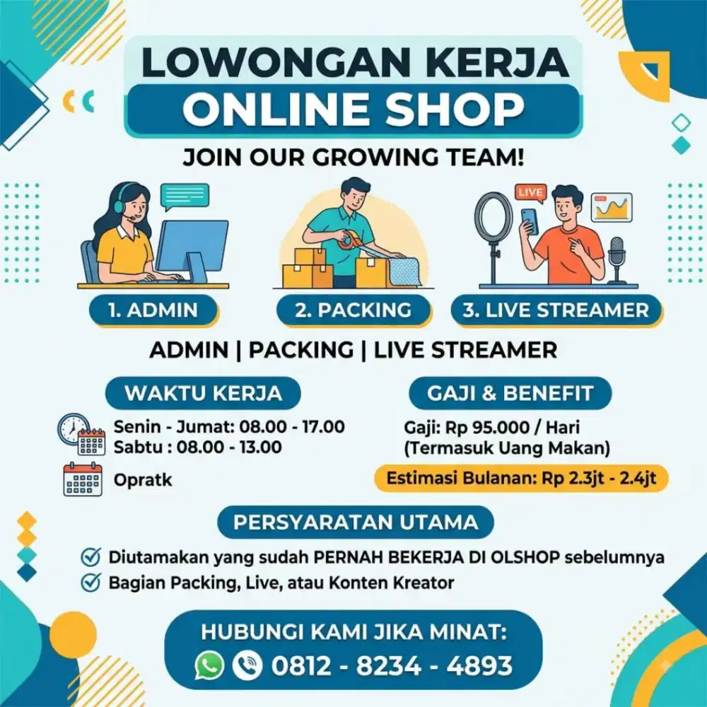 Lowongan Kerja Online Shop
