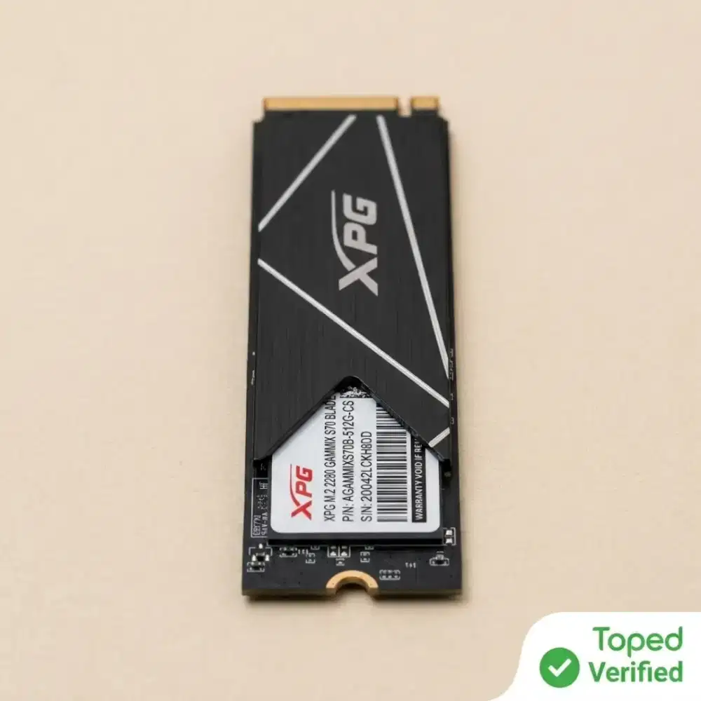 SSD NVMe M.2 XPG GAMMIX S70 BLADE 512GB PCIe Gen4 x4 - Bekas Mulus