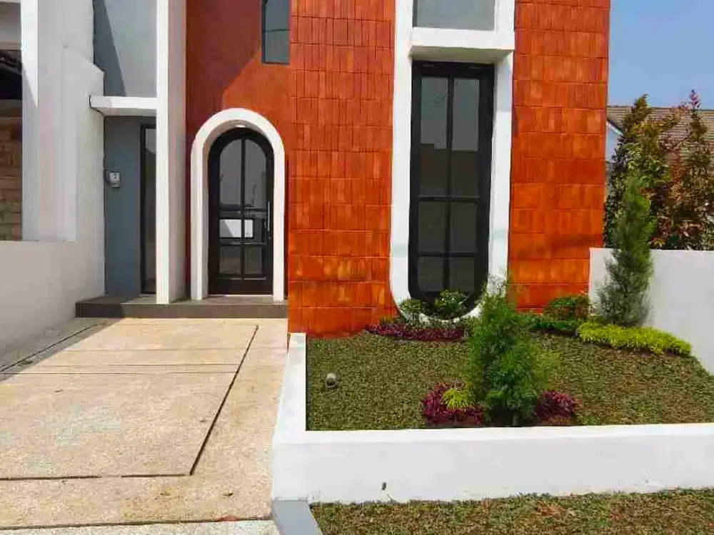 Rumah modern dekat taman