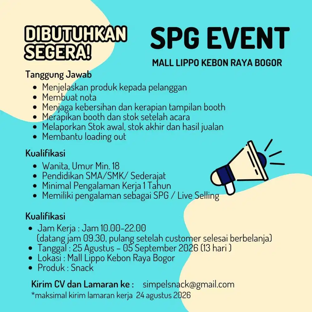 SPG EVENT MAKANAN RINGAN (SNACK)