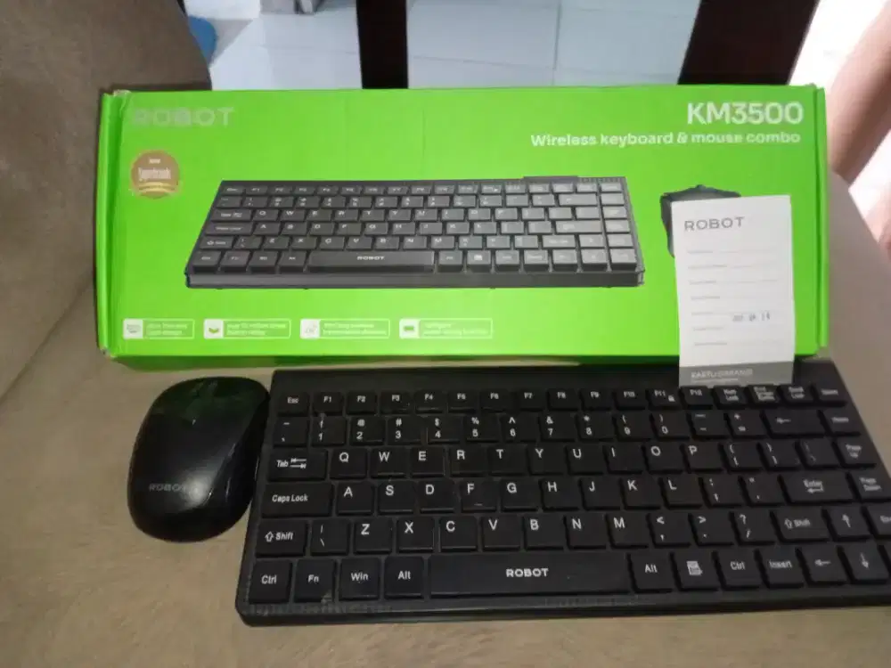 Wireless Keyboard & Mouse Combo Robot KM3500