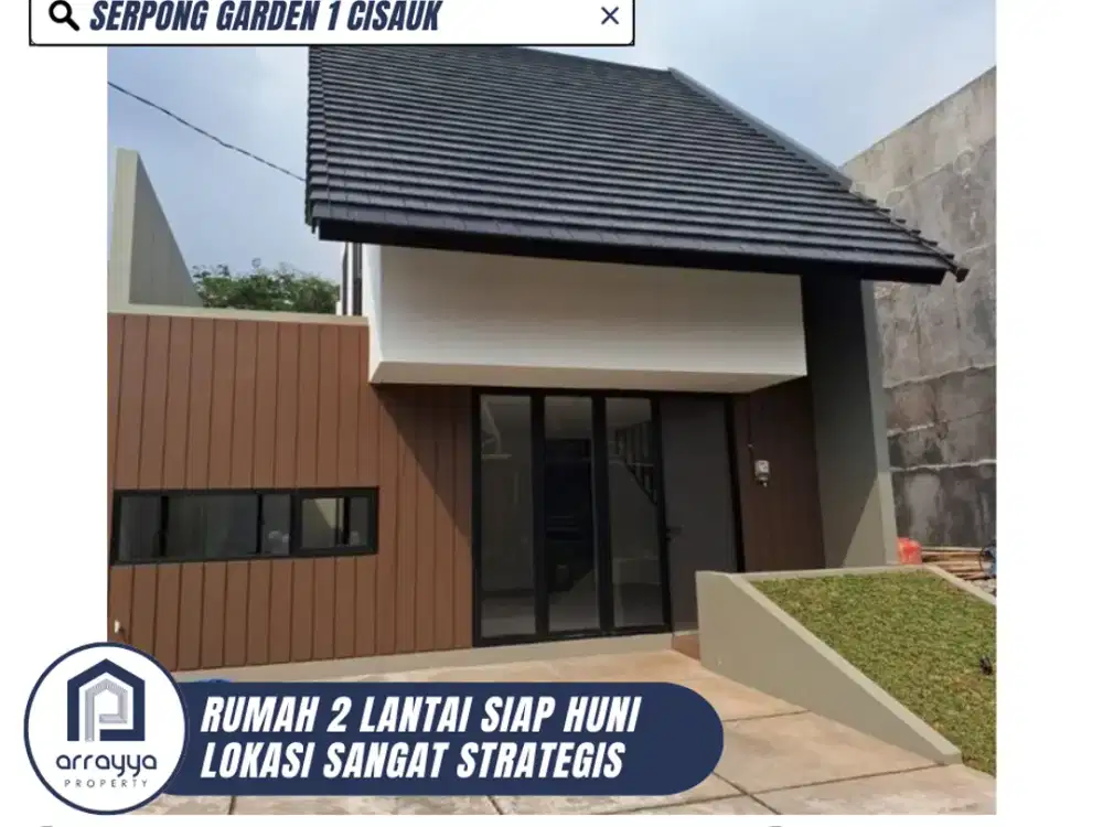 DIJUAL RUMAH CANTIK SIAP HUNI LOKASI SANGAT STRATEGIS DI SERPONG GARDEN (GL121)