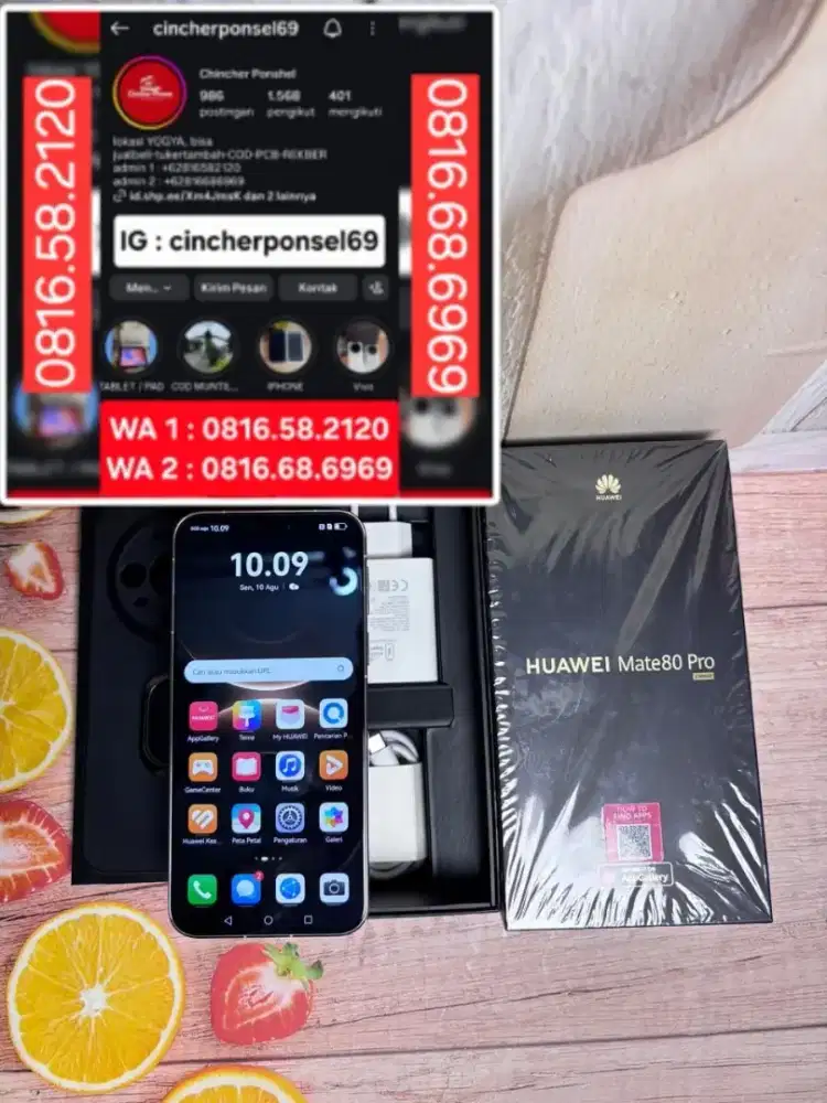 Jual HP likenew Huawei Mate 80 pro 5g 16/512 istimewa pakai review aja