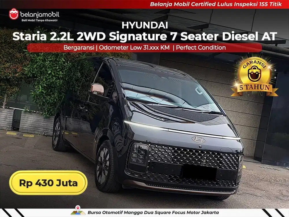 [ LOW KM 31RB ] Hyundai Staria 2.2 Signature 7 Seater Diesel 2021 2022