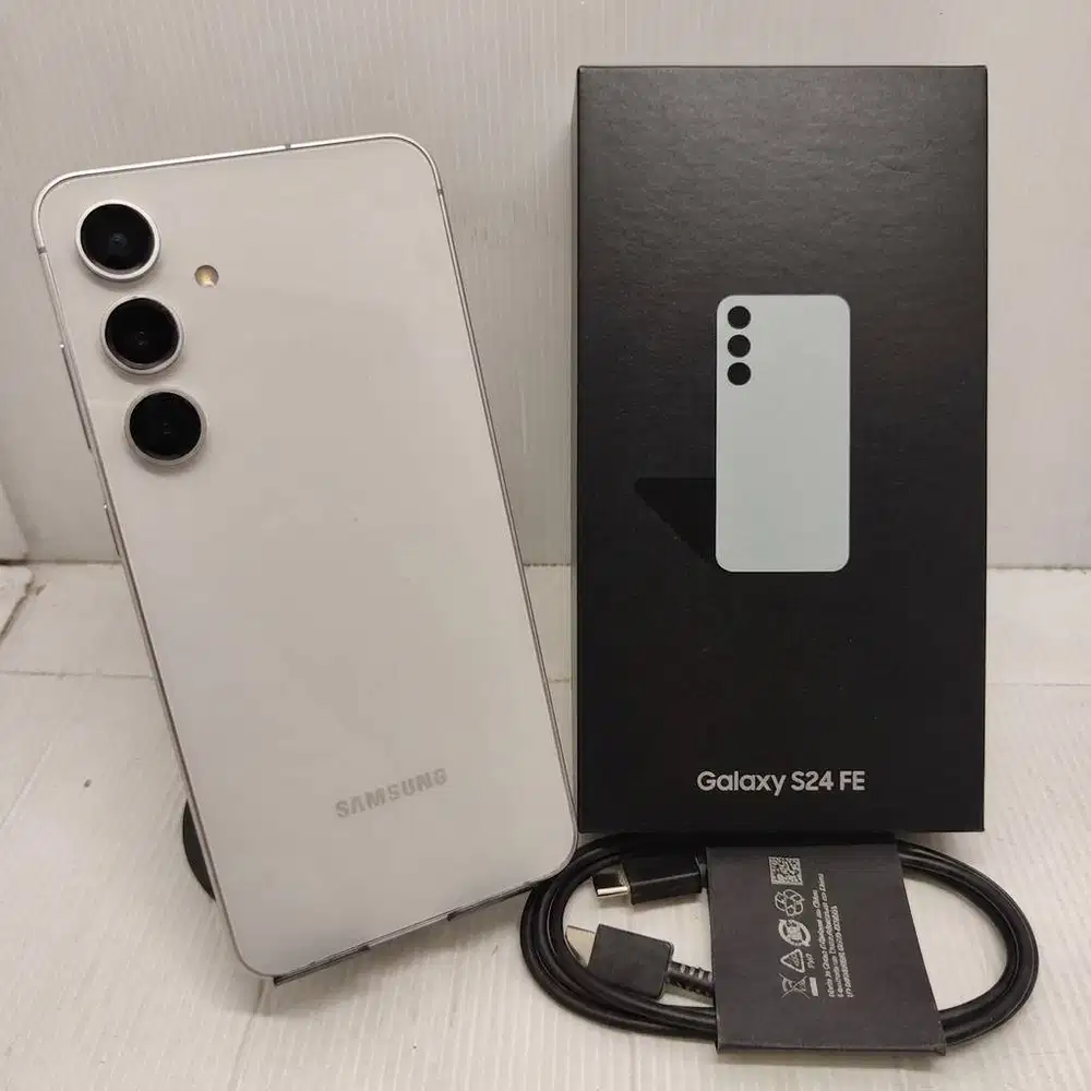 HOT ITEM!  FULLSET SAMSUNG GALAXY S24 FE 5G 8/256 Marble Grey EX SEIN