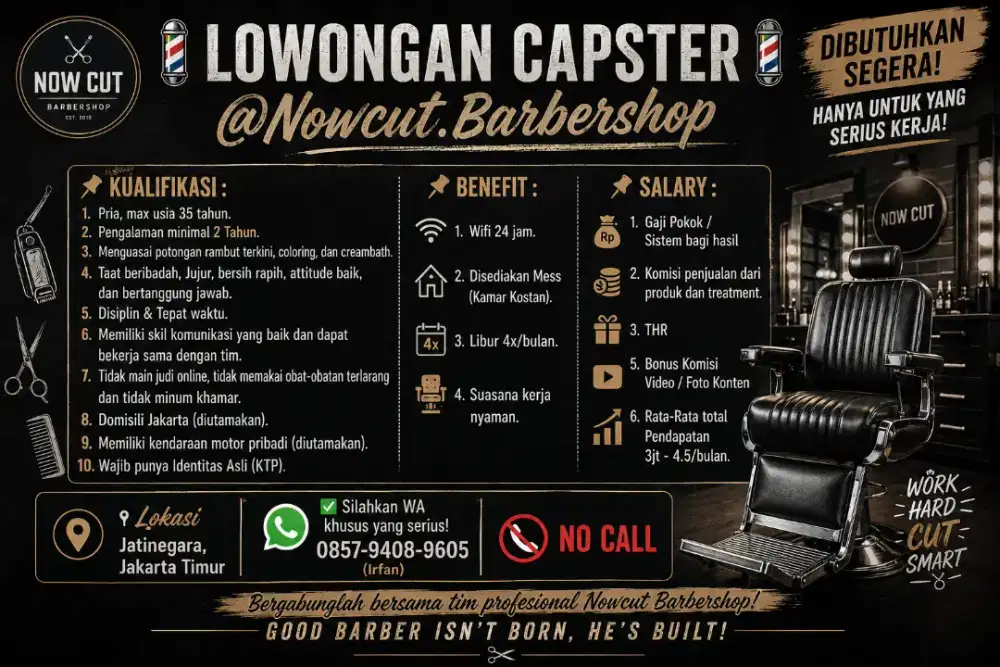 Lowongan kerja menjadi Chapter