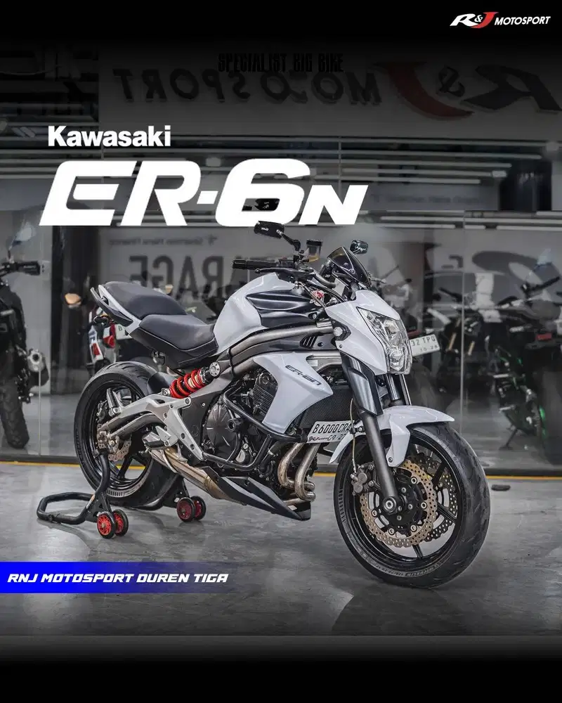 Kawasaki ER6 N Ninja 650 Km 17.000an  warna putih