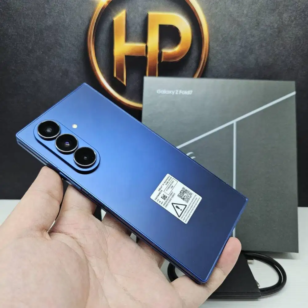 Samsung Galaxy Z Fold 7 Navy 256GB Fullset Sein Resmi