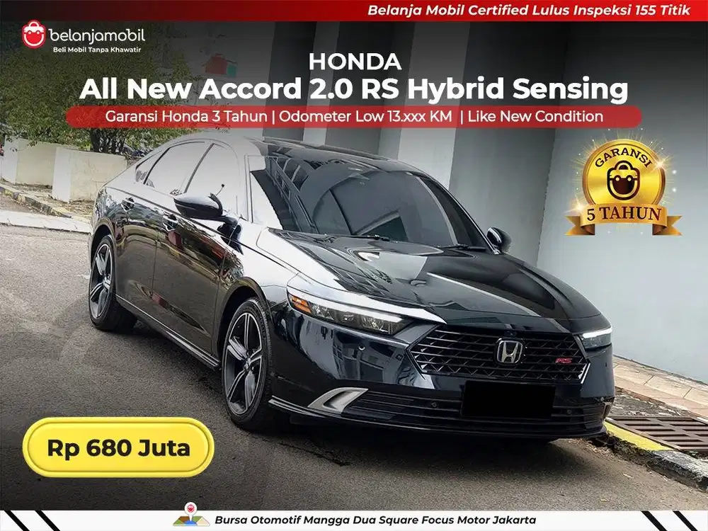 [ LOW KM 13RB ] Honda Accord 2.0 RS E-HEV Hybrid Sensing 2024/2025