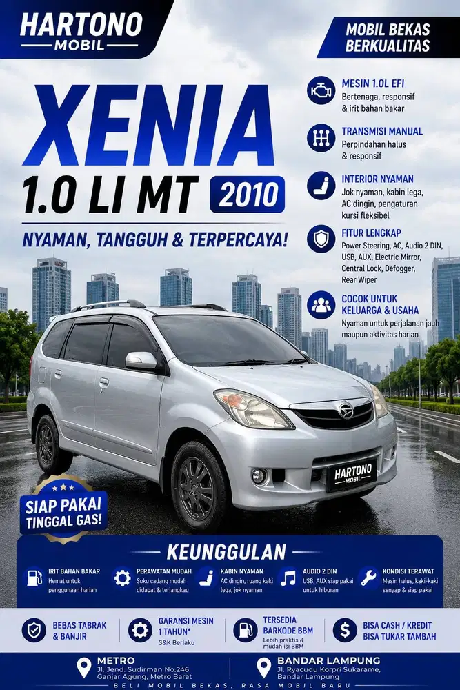 XENIA 1.0 LI MT TAHUN 2010