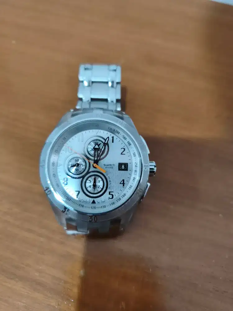 Jual jam tangan Swatch Silver Class automatic ori bekas ex koleksi