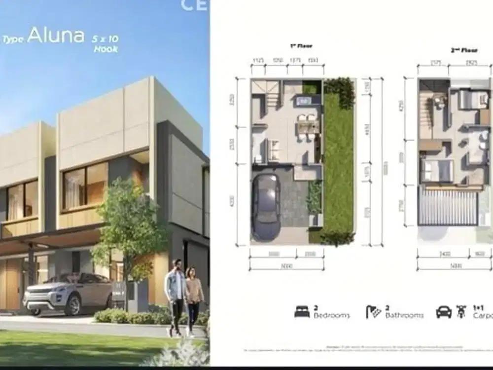 Rumah Nyaman Dan Bagus 2 Lantai Di Cluster Cresta