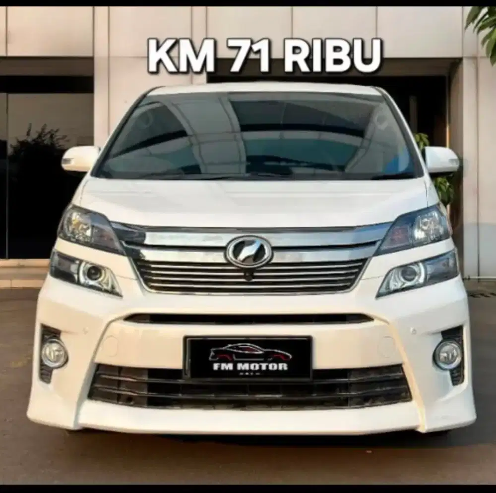 Toyota Vellfire ZG premium Sound 2.4 At, low km 71 rb, good car