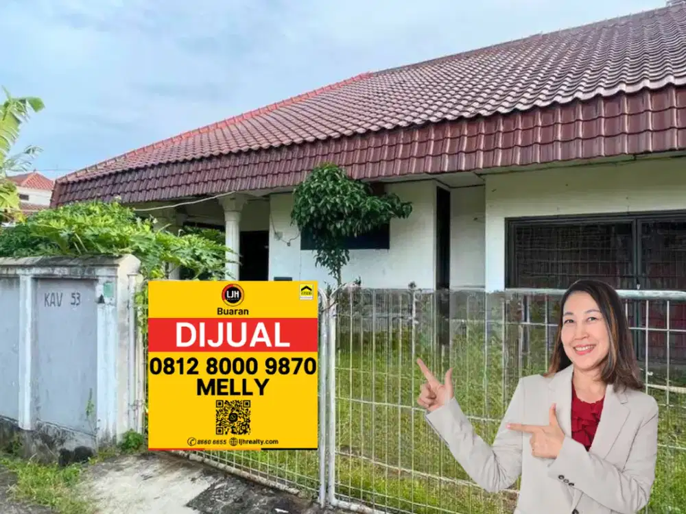 Dijual Tanah Bonus Rumah di Komplek Jalan Tugu, Jatiwaringin - Bekasi