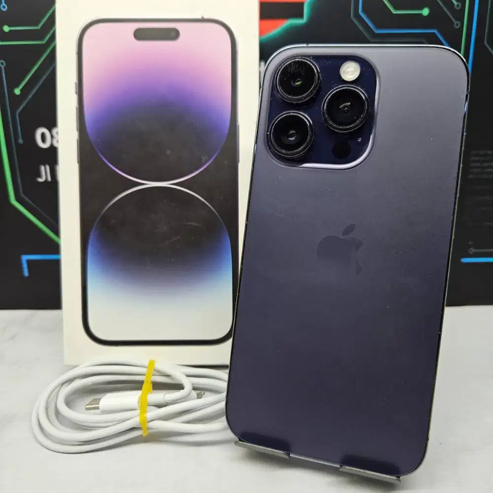 Iphone 14 Pro Max 128GB Violet Resmi Fullset No Minus