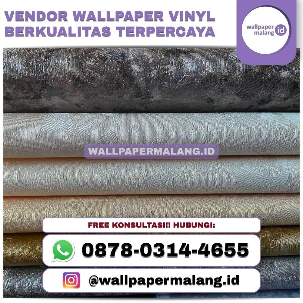 VENDOR WALLPAPER VINYL BERKUALITAS TERPERCAYA