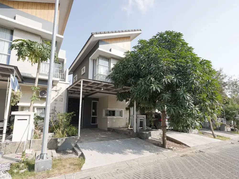 Rumah Asri 15 Mnt ke Plaza Taman Harapan Baru SHM Hadap Utara J-53947