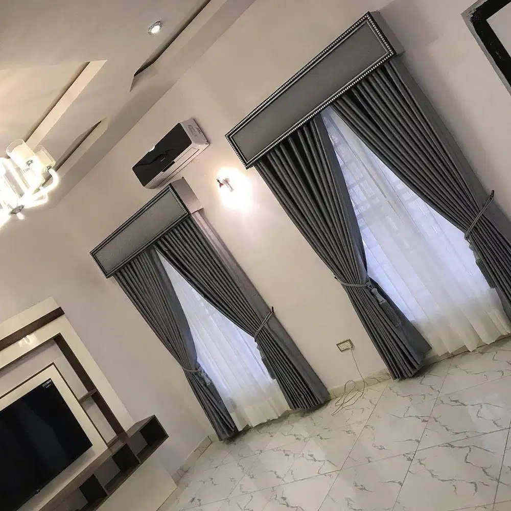 Jasa Pasang Gorden Custom Wallpaper Dinding 3D Gordyn Hordeng Korden